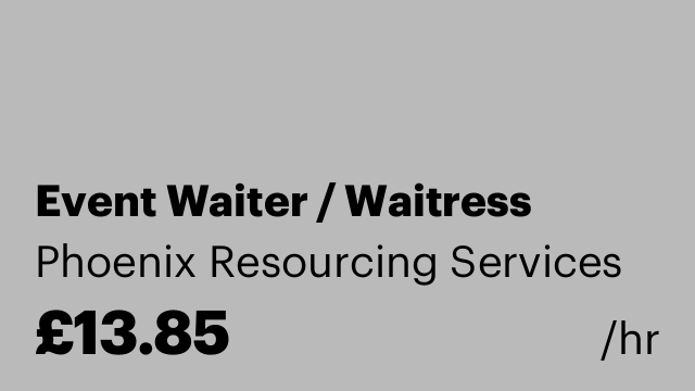 Event Waiter / Waitress