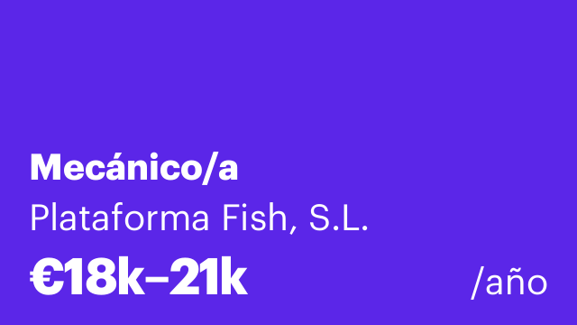 Mecánico/a