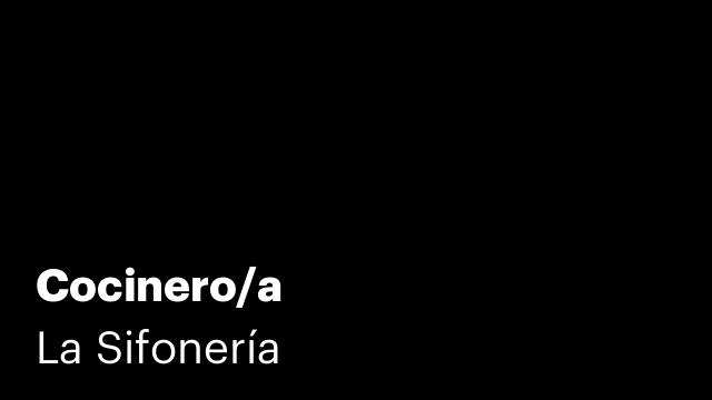 Cocinero/a
