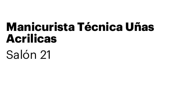 Manicurista Técnica Uñas Acrilicas