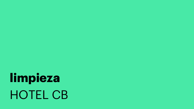 limpieza