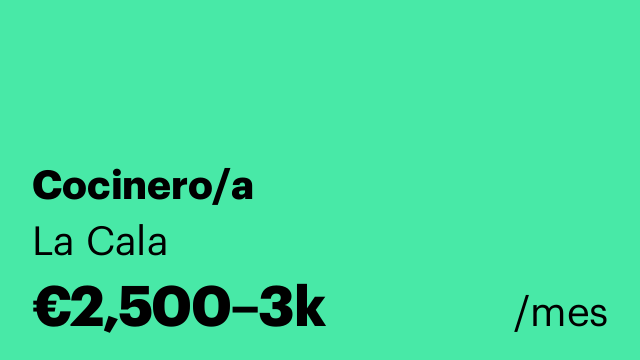 Cocinero/a