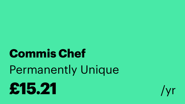 Commis Chef