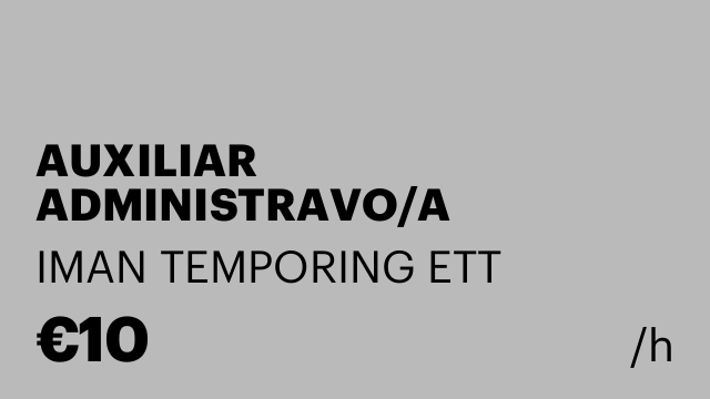 AUXILIAR ADMINISTRAVO/A POLIVALENTE