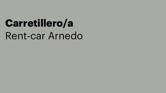 Carretillero/a