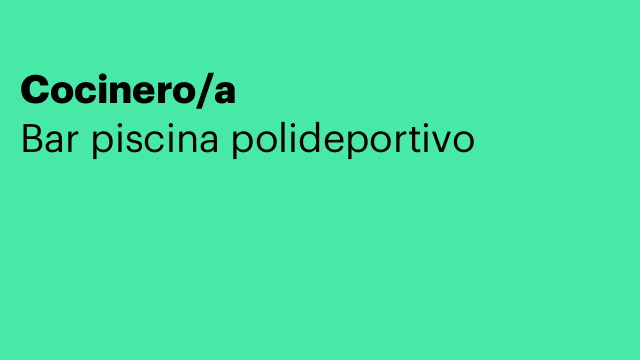 Cocinero/a