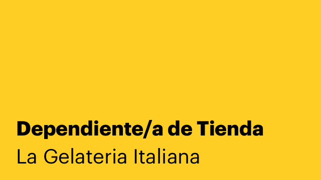 Dependiente/a de Tienda