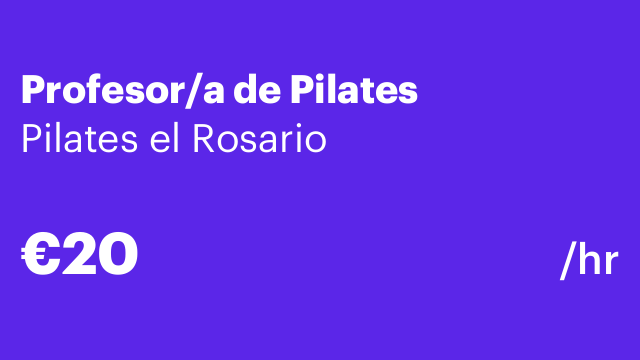 Profesor/a de Pilates