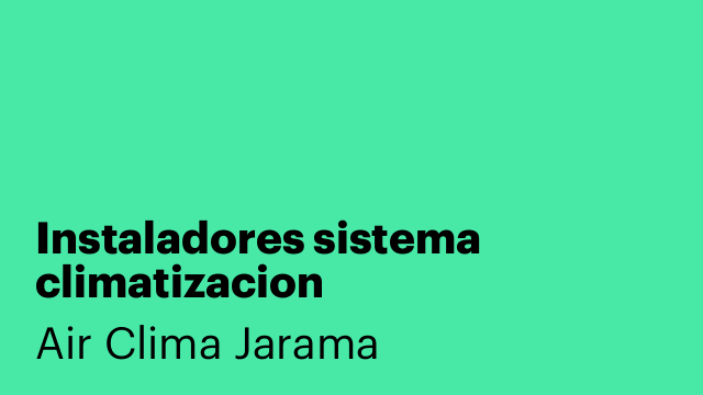 Instaladores sistema climatizacion