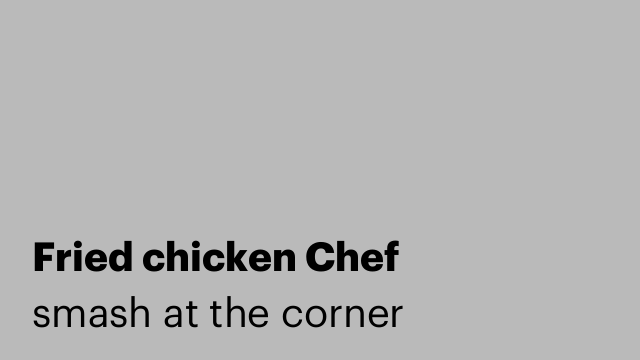 Fried chicken Chef